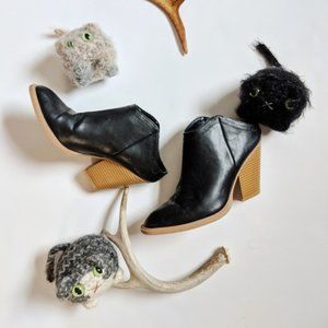 DV by DOLCE VITA Chunky Heeled Booties Vegan